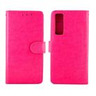 For OPPO Reno4 Pro(4G) Crazy Horse Texture Leather Horizontal Flip Protective Case with Holder & Card Slots & Wallet & Photo Frame(Magenta) - 2