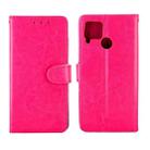 For OPPO Realme C12/C15 Crazy Horse Texture Leather Horizontal Flip Protective Case with Holder & Card Slots & Wallet & Photo Frame(Magenta) - 2