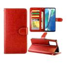 For Samsung Galaxy Note20 Crazy Horse Texture Leather Horizontal Flip Protective Case with Holder & Card Slots & Wallet & Photo Frame(Brown) - 1
