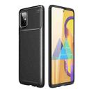 For  Galaxy M51 (Side fingerprint) Carbon Fiber Texture Shockproof TPU Case(Black) - 1