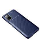For  Galaxy M51 (Side fingerprint) Carbon Fiber Texture Shockproof TPU Case(Blue) - 2