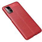 For Galaxy M51 (Side fingerprint) Litchi Texture TPU Shockproof Case(Red) - 1