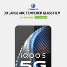 For vivo iQOO5 PINWUYO 9H 3D Curved Full Screen Explosion-proof Tempered Glass Film(Black) - 1