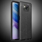 For Xiaomi Poco X3 NFC Litchi Texture TPU Shockproof Case(Black) - 2