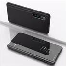 For Xiaomi Mi 10 Ultra Plated Mirror Horizontal Flip Leather Case with Holder(Black) - 1