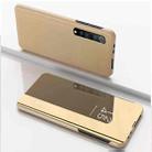 For Xiaomi Mi 10 Ultra Plated Mirror Horizontal Flip Leather Case with Holder(Gold) - 1