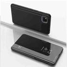 For OPPO Realme C11 Plated Mirror Horizontal Flip Leather Case with Holder(Black) - 1