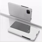 For OPPO Realme C11 Plated Mirror Horizontal Flip Leather Case with Holder(Silver) - 1
