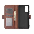 For VIVO Y20 Dual-side Magnetic Buckle Horizontal Flip Leather Case with Holder & Card Slots & Wallet(Brown) - 3