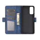 For VIVO Y20 Dual-side Magnetic Buckle Horizontal Flip Leather Case with Holder & Card Slots & Wallet(Dark Blue) - 3