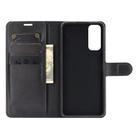 For vivo Y20 Litchi Texture Horizontal Flip Protective Case with Holder & Card Slots & Wallet(Black) - 3