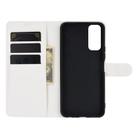 For vivo Y20 Litchi Texture Horizontal Flip Protective Case with Holder & Card Slots & Wallet(White) - 2