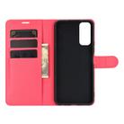 For vivo Y20 Litchi Texture Horizontal Flip Protective Case with Holder & Card Slots & Wallet(Red) - 3
