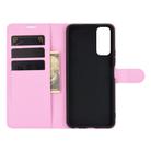 For VIVO Y20 Litchi Texture Horizontal Flip Protective Case with Holder & Card Slots & Wallet(Pink) - 3