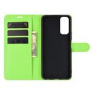 For vivo Y20 Litchi Texture Horizontal Flip Protective Case with Holder & Card Slots & Wallet(Green) - 3