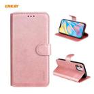 For iPhone 12 mini ENKAY Hat-Prince Horizontal Flip Leather Case with Holder & Card Slots & Wallet(Pink) - 1