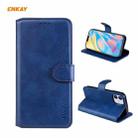 For iPhone 12 mini ENKAY Hat-Prince Horizontal Flip Leather Case with Holder & Card Slots & Wallet(Dark Blue) - 1