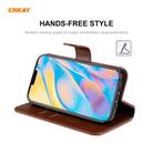 For iPhone 12 mini ENKAY Hat-Prince Horizontal Flip Leather Case with Holder & Card Slots & Wallet(Brown) - 3