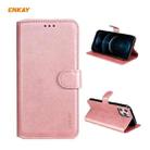 For iPhone 12 Pro Max ENKAY Hat-Prince ENK-PUC023 Horizontal Flip Leather Case with Holder & Card Slots & Wallet(Pink) - 1