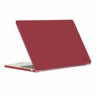 For MacBook Air 13.6 2022/2024 A2681 (M2) / A3113 (M3) ENKAY Matte Laptop Protective Case (Wine Red) - 1