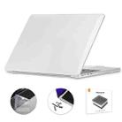 For MacBook Air 13.6 2022/2024 A2681 M2 / A3113 M3 EU Version ENKAY 3 in 1 Crystal Laptop Case with TPU Keyboard Film / Anti-dust Plugs(Transparent) - 1