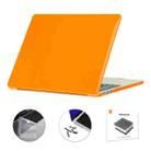 For MacBook Air 13.6 2022/2024 A2681 M2 / A3113 M3 EU Version ENKAY 3 in 1 Crystal Laptop Case with TPU Keyboard Film / Anti-dust Plugs (Orange) - 1