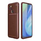 For OPPO Realme V3 Carbon Fiber Texture Shockproof TPU Case(Brown) - 1