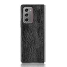 For Samsung Galaxy Z Fold2 / Z Fold2 5G Shockproof Crocodile Texture PC + PU Case(Black) - 2