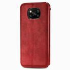 For Xiaomi Poco X3 NFC Cubic Grid Pressed Horizontal Flip Magnetic PU Leather Case with Holder & Card Slots & Wallet(Red) - 3
