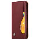 Knead Skin Texture Horizontal Flip Leather Case for Galaxy S9, with Photo Frame & Holder & Card Slots & Wallet(Wine Red) - 1