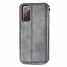 For Galaxy S20 FE(4G/5G) / S20 Lite Cubic Grid Pressed Horizontal Flip Magnetic PU Leather Case with Holder & Card Slots & Wallet(Gray) - 3