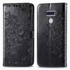 For LG Style3 L-41A Mandala Flower Embossed Horizontal Flip Leather Case with Bracket / Card Slot / Wallet / Lanyard(Black) - 1