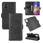 For Samsung Galaxy M51 (Side Fingerprint) Dual-side Magnetic Buckle Horizontal Flip Leather Case with Holder & Card Slots & Wallet(Black) - 1