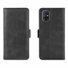 For Samsung Galaxy M51 (Side Fingerprint) Dual-side Magnetic Buckle Horizontal Flip Leather Case with Holder & Card Slots & Wallet(Black) - 2