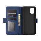 For Samsung Galaxy M51 (Side Fingerprint) Dual-side Magnetic Buckle Horizontal Flip Leather Case with Holder & Card Slots & Wallet(Dark Blue) - 3