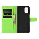 For Samsung Galaxy M51 (Side Fingerprint) Litchi Texture Horizontal Flip Protective Case with Holder & Card Slots & Wallet(Green) - 3