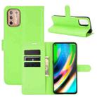 For Motorola Moto G9 Plus Litchi Texture Horizontal Flip Protective Case with Holder & Card Slots & Wallet(Green) - 1