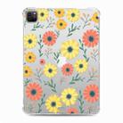 For iPad Pro 12.9 inch (2021) / (2020) Colored Drawing Four-Corners Shockproof TPU Tablet Case(Daisy) - 2