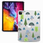 For iPad Pro 12.9 inch (2021) / (2020) Colored Drawing Four-Corners Shockproof TPU Tablet Case(Tree) - 1