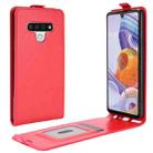 For LG Stylo 6 R64 Texture Single Vertical Flip Leather Protective Case with Card Slots & Photo Frame(Red) - 1