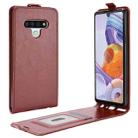 For LG Stylo 6 R64 Texture Single Vertical Flip Leather Protective Case with Card Slots & Photo Frame(Brown) - 1