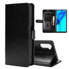 For Huawei Mate 40 lite/Maimang 9 R64 Texture Single Horizontal Flip Protective Case with Holder & Card Slots & Wallet& Photo Frame(Black) - 1