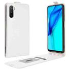 For Huawei Mate 40 lite/Maimang 9 R64 Texture Single Vertical Flip Leather Protective Case with Card Slots & Photo Frame(White) - 1