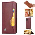 For Samsung Galaxy M51 (Side Fingerprint) Knead Skin Texture Horizontal Flip Leather Case for Samsung M51, with Photo Frame & Holder & Card Slots & Wallet(Wine Red) - 1