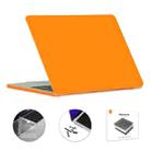 For MacBook Air 13.6 2022/2024 A2681 M2 / A3113 M3 US Version ENKAY 3 in 1 Matte Laptop Case with TPU Keyboard Film / Anti-dust Plugs (Orange) - 1