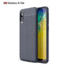 Litchi Texture TPU Shockproof Case for Galaxy A10e(Navy Blue) - 1
