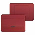 4 in 1 Universal Laptop Holder PU Waterproof Protection Wrist Laptop Bag, Size:11/12inch(Red) - 1