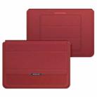 4 in 1 Universal Laptop Holder PU Waterproof Protection Wrist Laptop Bag, Size:11/12inch(Red) - 1