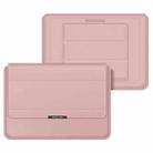 4 in 1 Universal Laptop Holder PU Waterproof Protection Wrist Laptop Bag, Size:11/12inch(Rose gold) - 1