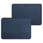 4 in 1 Universal Laptop Holder PU Waterproof Protection Wrist Laptop Bag, Size:11/12inch(Dark blue) - 1
